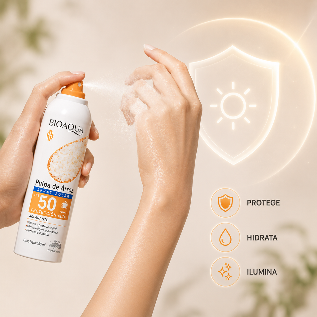 Protector Solar Arroz Spray Bioaqua