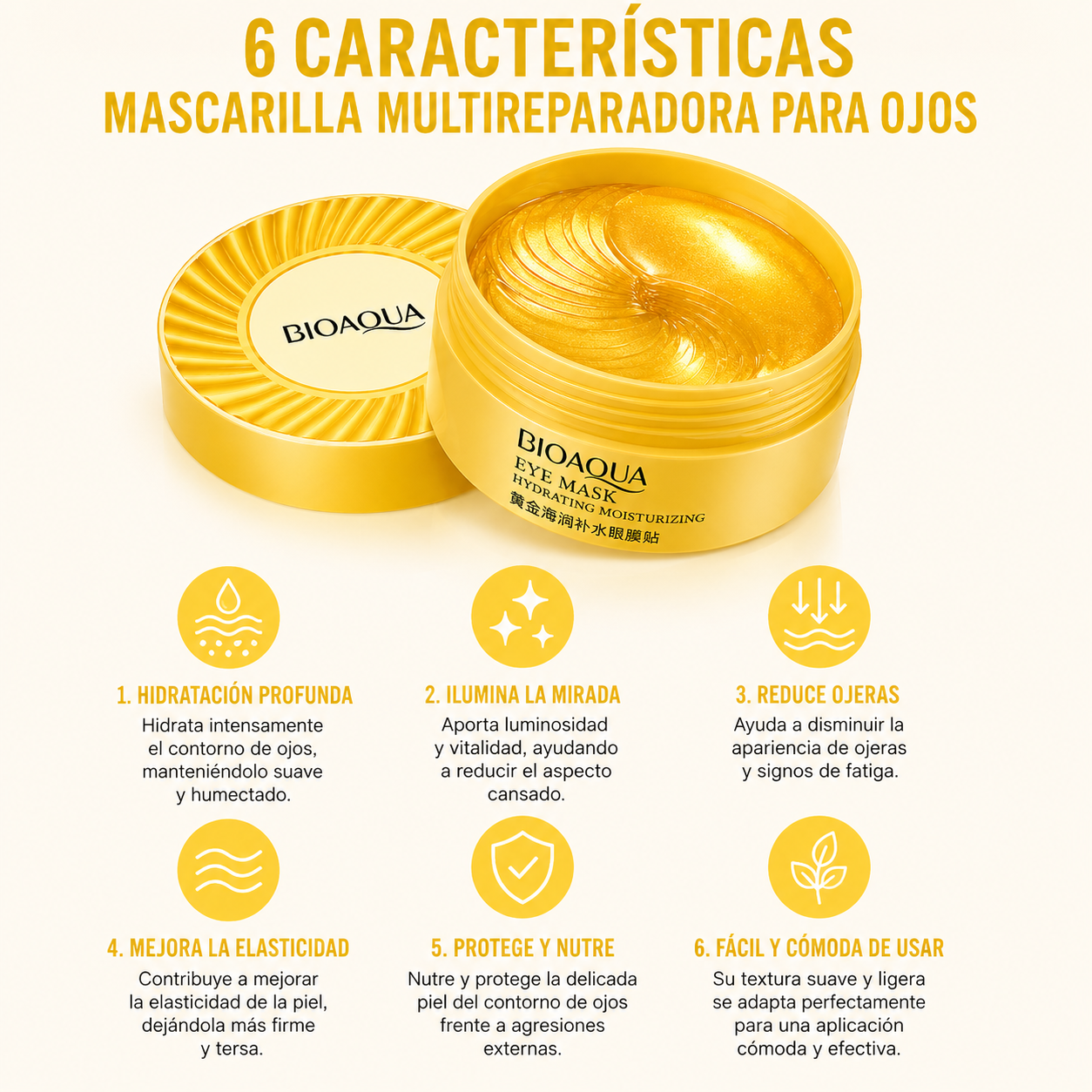Parches de colágeno ojos